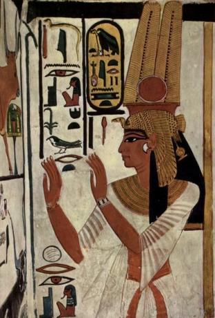 Wallpainting Queen Nefertari, c. 1298-1235 SM.