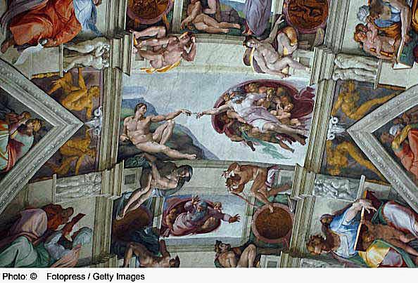 Plafon Kapel Sistine - Michelangelo