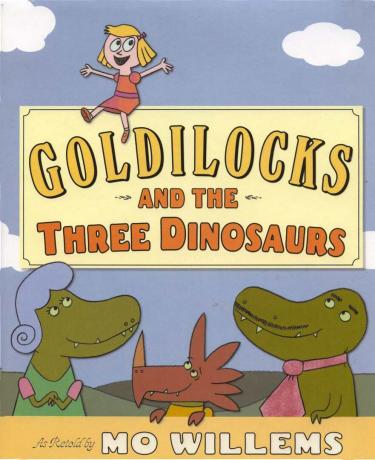 Goldilocks dan Tiga Dinosaurus - Sampul Buku Bergambar