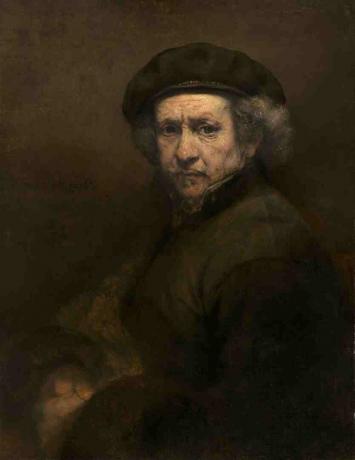 Potret Diri Rembrandt sebagai pria yang lebih tua.