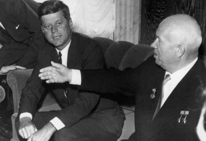 John F. Kennedy dan Nikita Khrushchev di Wina