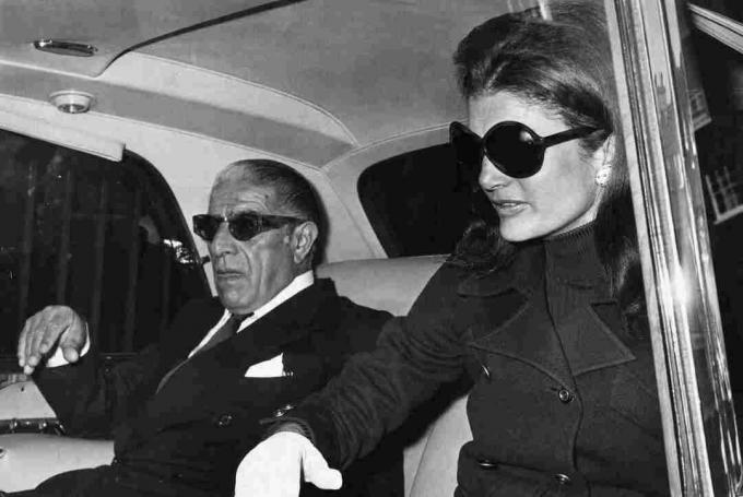 Foto Aristoteles Onassis dan Jacqueline Kennedy Onassis