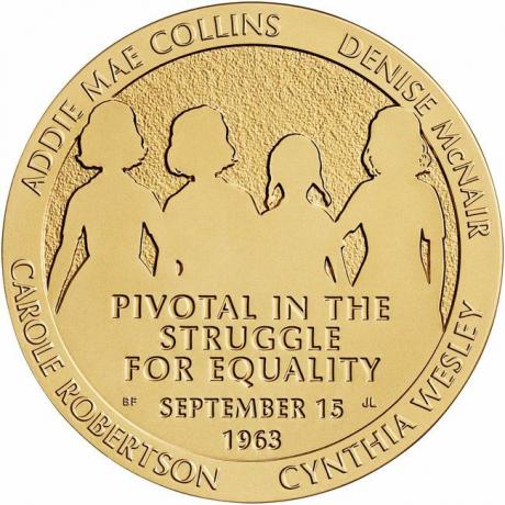 Medali Emas Kongres memperingati empat gadis muda yang tewas dalam Pemboman Gereja Baptis 16th Street.