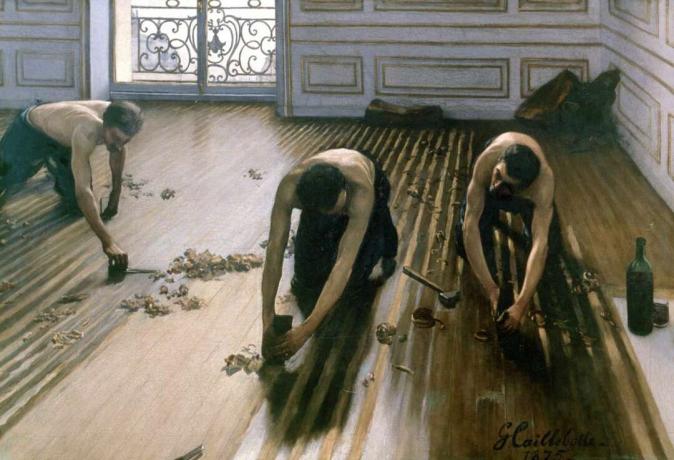 Gustave caillebotte pengeruk lantai