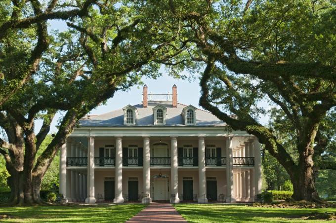 Perkebunan Oak Alley di Vacherie, Louisiana.