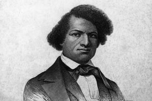 Potret terukir Frederick Douglass