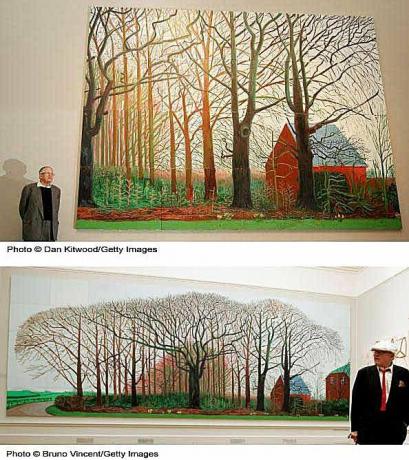 David Hockney Pohon Yang Lebih Besar Dekat Warter