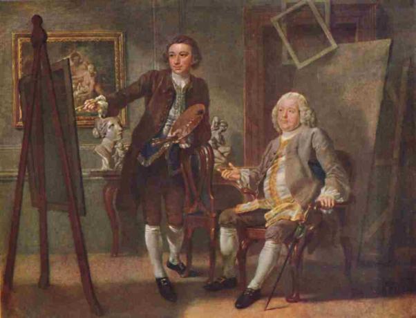 Robert Walpole Earl Pertama Orford Kg Di Studio Francis Hayman Ra Circa 1748-1750