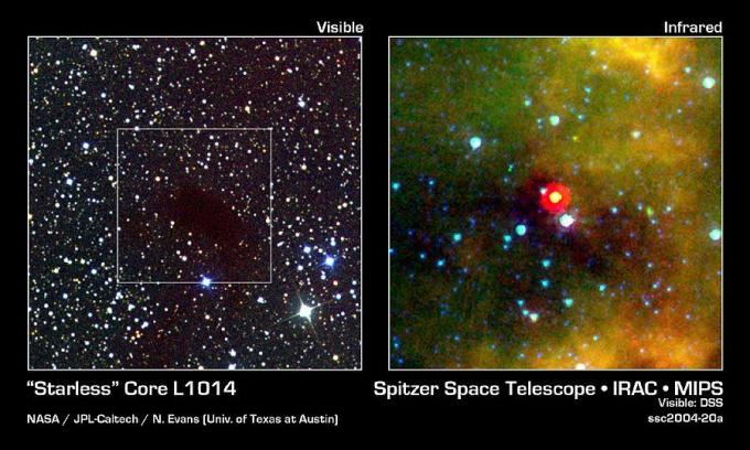 Galeri Gambar Spitzer Space Telescope - Inti Tanpa Bintang Itu Bukan