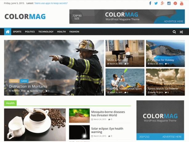 Tema WordPress ColorMag