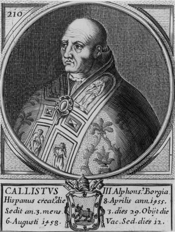 Potret ilustrasi Calixtus III