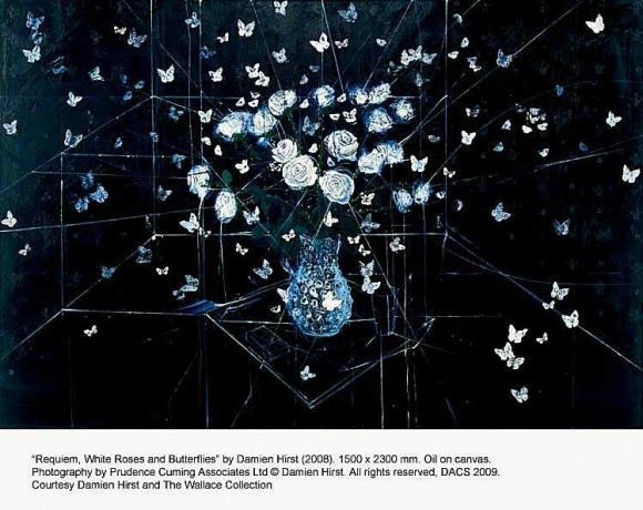 Damien Hirst Tidak Ada Cinta yang Hilang Lukisan Minyak di Koleksi Wallace