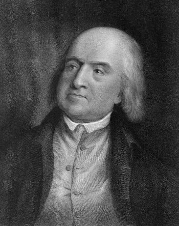 Jeremy Bentham (1748-1832), ahli hukum dan filsuf Inggris. Salah satu pencetus utama utilitarianisme.