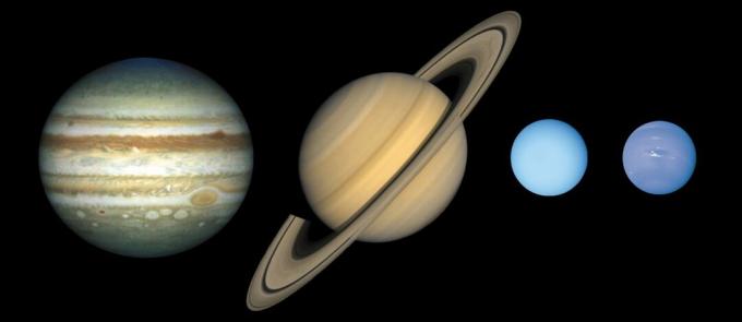 dunia jupiter dari jupiter, saturn, uranus, dan neptune