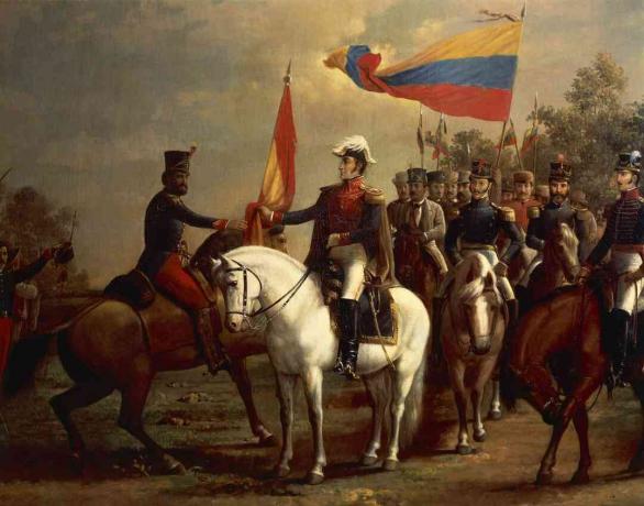 Simon Bolivar selama perang kemerdekaan Amerika Latin