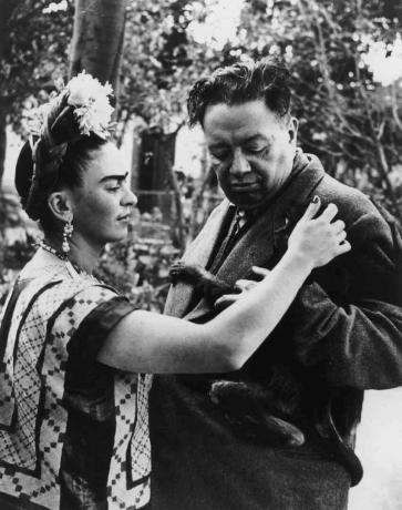 Frida Kahlo Dengan Suami Diego Riviero