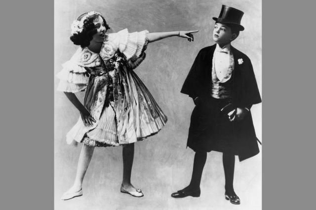 Adele dan Fred Astaire, kakak dan adik vaudeville bertindak, sekitar tahun 1905