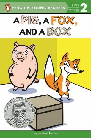 A Pig, A Fox, dan Box - sampul buku level 2 untuk pembaca pemula