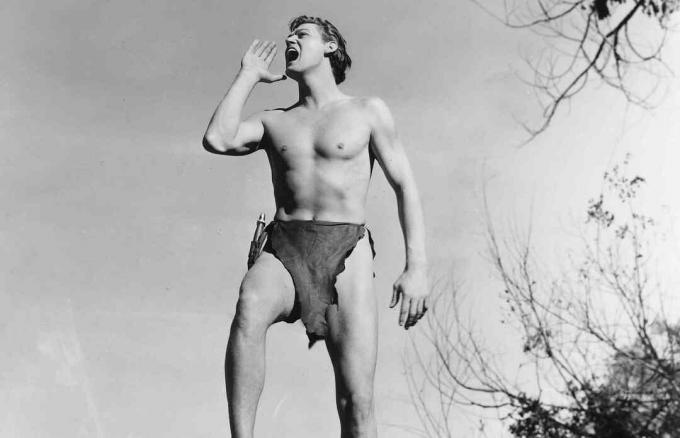 Johnny Weissmuller memerankan Tarzan