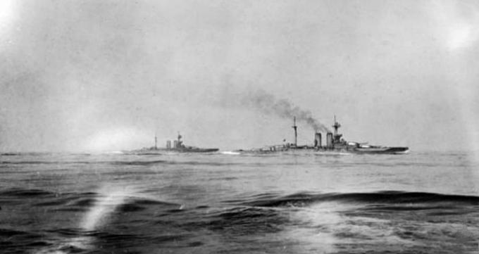 HMS Warspite di Jutland