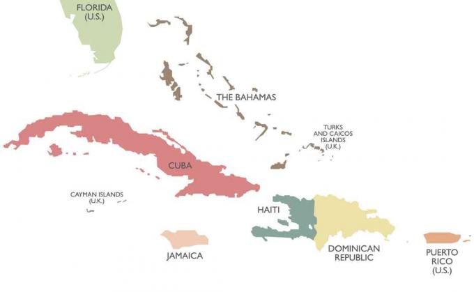 Peta politik Antillen Besar