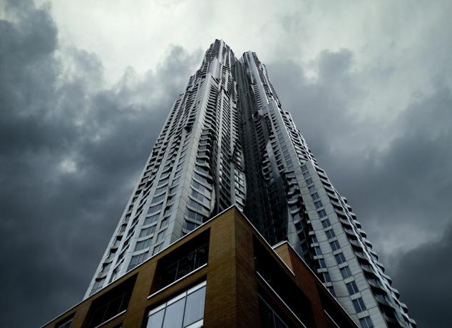 Sekolah Umum 397 di bawah New York oleh Gehry pada 2011, Manahattan rendah di New York City